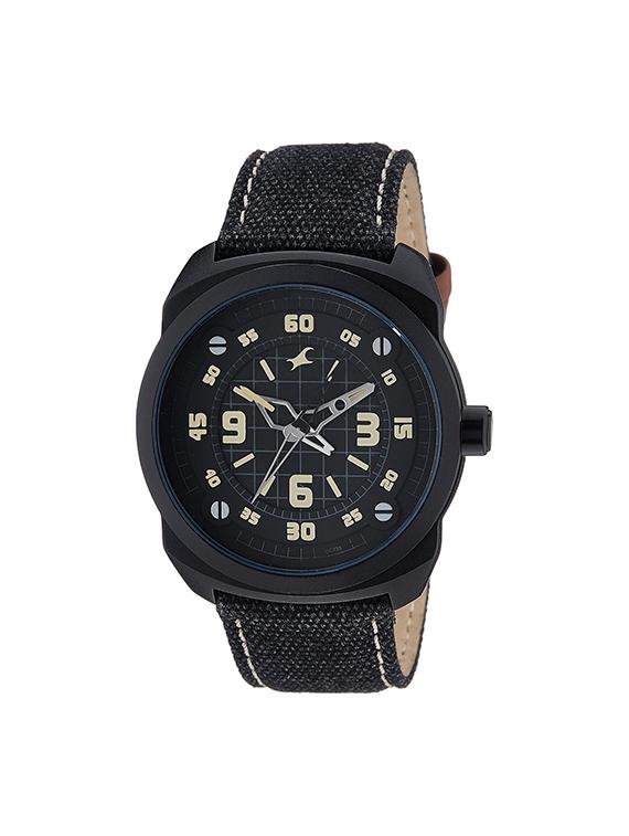 fastrack ots explorer analog black dial men's watch - 9463al08 - 12583777 - Zoom Image - 1