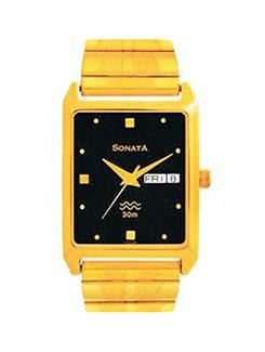 sonata analog black dial men's watch - 7007ym04 - 12583952 - Zoom Image - 1