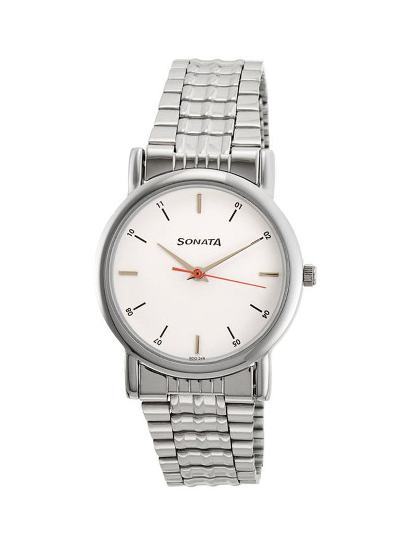 sonata analog white dial men's watch - 7987sm03 - 12583956 - Zoom Image - 1