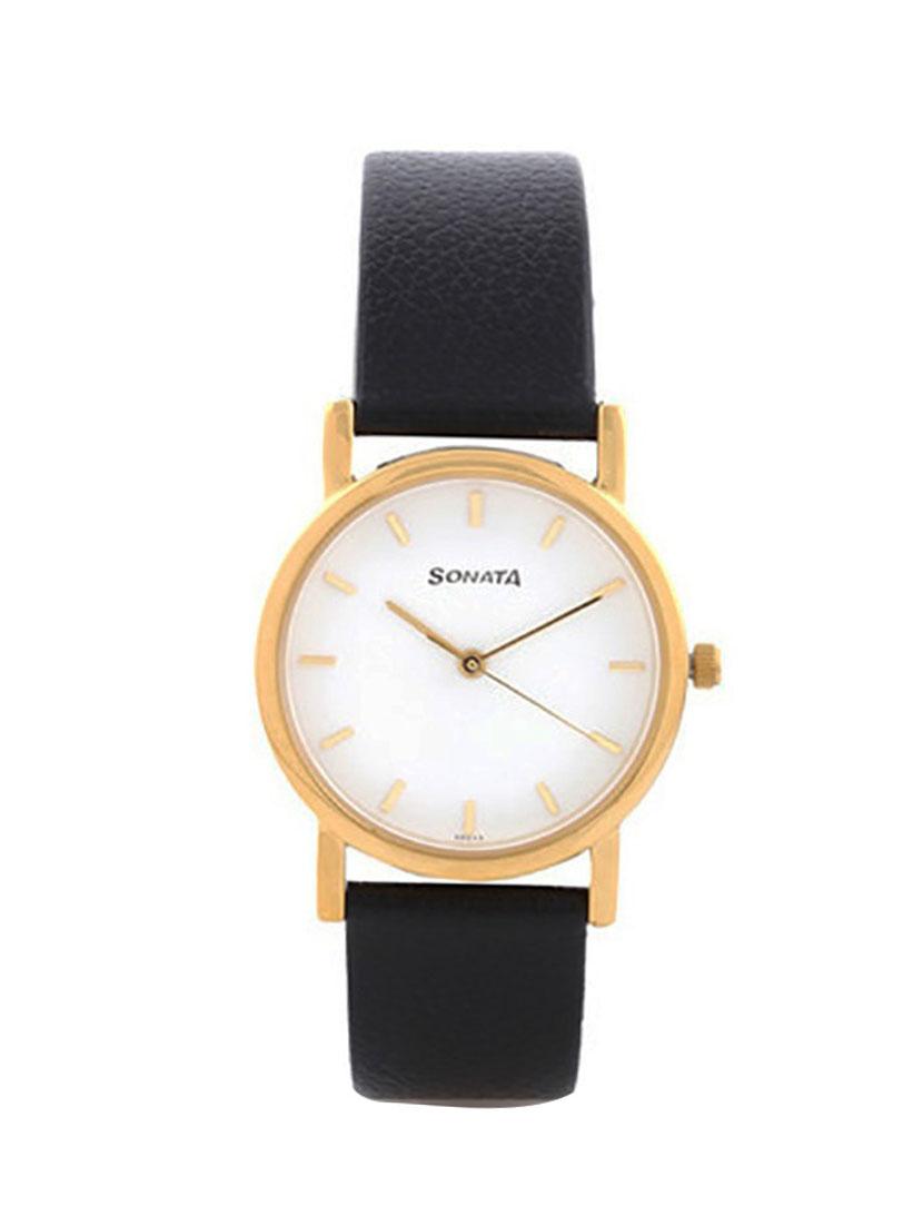 sonata analogue white dial men's watch - 7987yl02 - 12583959 - Zoom Image - 1