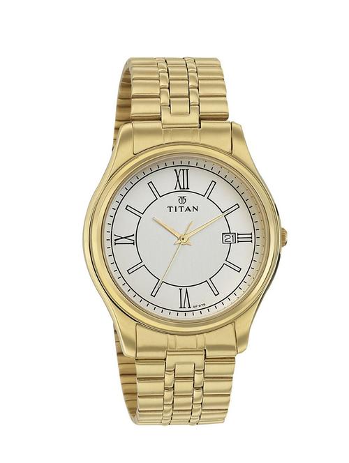 titan men's white dial watch 1713ym02 - 12583974 - Very Small Image - 1