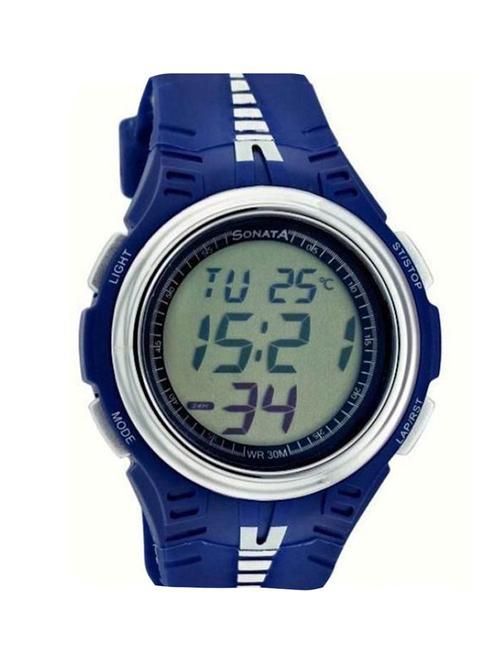 sonata sf grey dial digital watch for men - 7965pp01 - 12583984 - Standard Image - 1