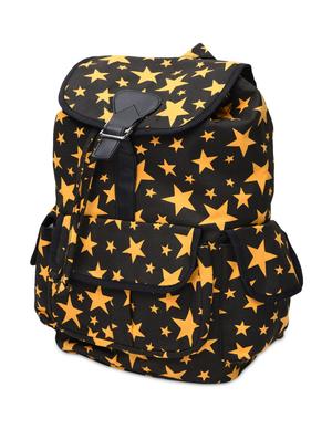 black and yellow cotton canvas printed backpack - 1258420 - Standard Image - 2