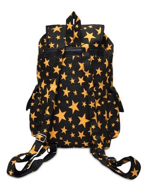 black and yellow cotton canvas printed backpack - 1258420 - Standard Image - 3