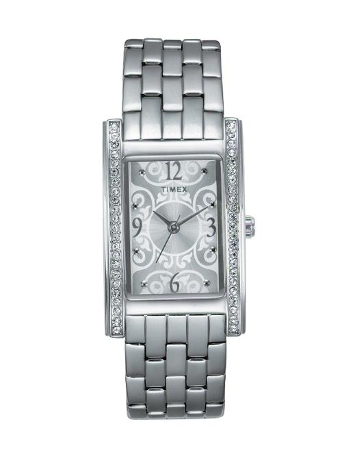 timex analog silver dial women's watch - tw000y703 - 12584585 - Standard Image - 1
