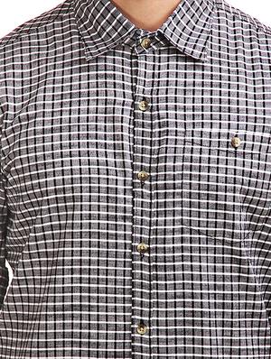 grey cotton casual shirt - 12585639 - Standard Image - 4