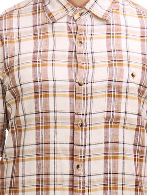 beige cotton casual shirt - 12585643 - Standard Image - 4