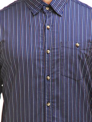 blue cotton casual shirt - 12585646 - Standard Image - 4