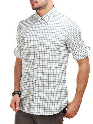 white cotton casual shirt - 12585652 - Standard Image - 2