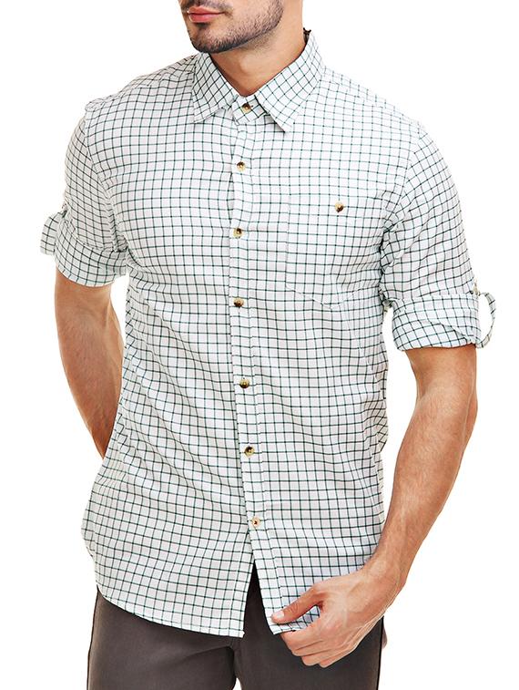 white cotton casual shirt