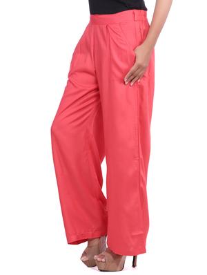 pink viscose palazzos - 12585786 - Standard Image - 2