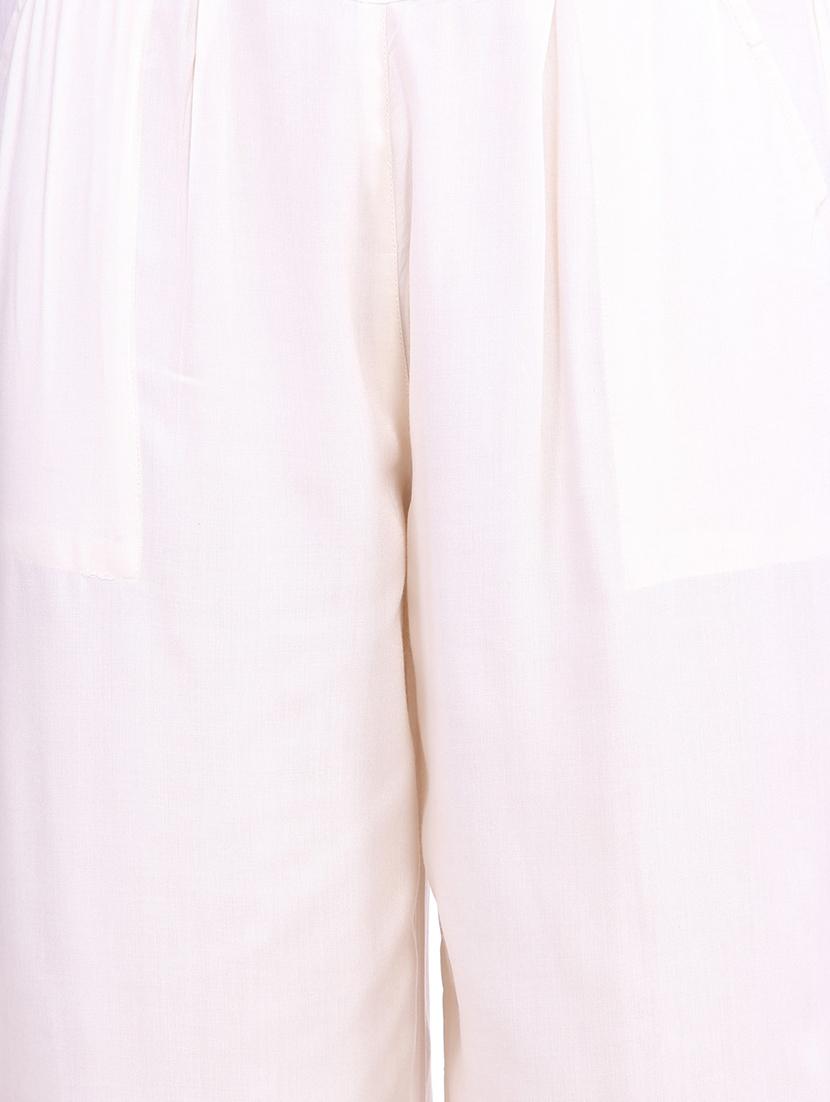 white viscose palazzos - 12585790 - Zoom Image - 4