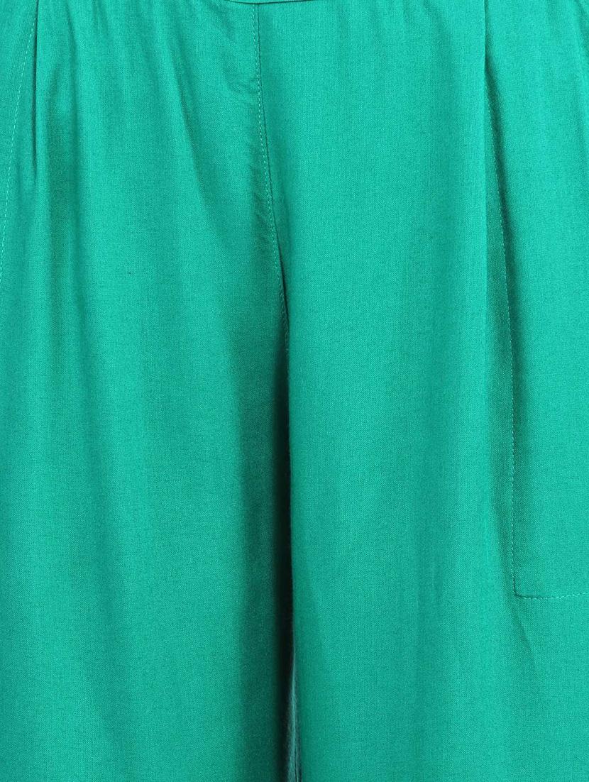 green viscose palazzos - 12585793 - Zoom Image - 4