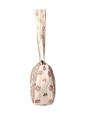 imithila pair of fishes in orange & black madhubani style handpainted shoulder bag for women and girls - 12586048 - Standard Image - 5