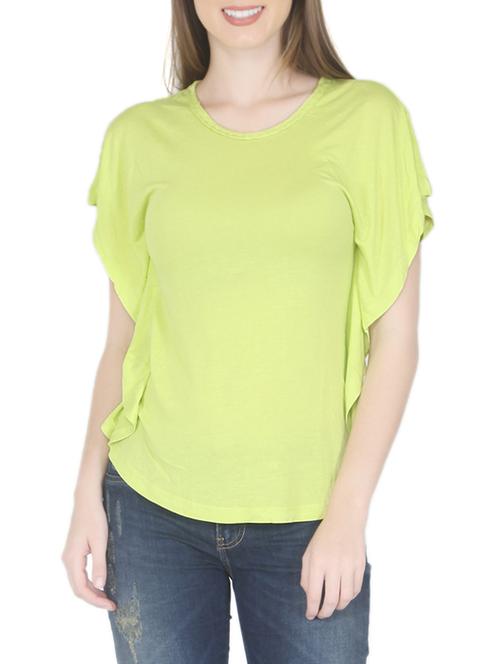 green viscose top - 12586803 - Very Small Image - 1