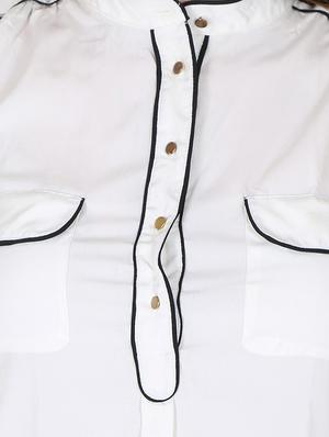 contrast piping pocket patch top - 12586809 - Standard Image - 4