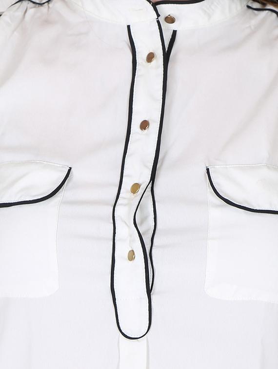 contrast piping pocket patch top - 12586809 - Zoom Image - 4