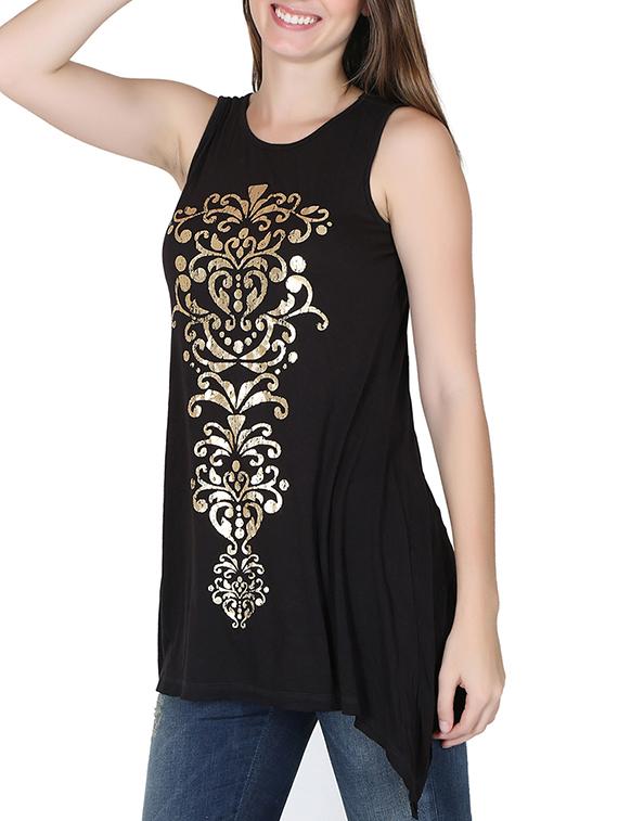 black viscose top - 12586818 - Zoom Image - 2