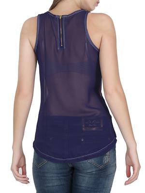 white viscose tank top - 12586819 - Standard Image - 3