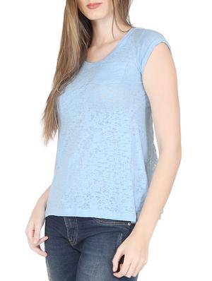 light blue cotton top - 12586827 - Standard Image - 3