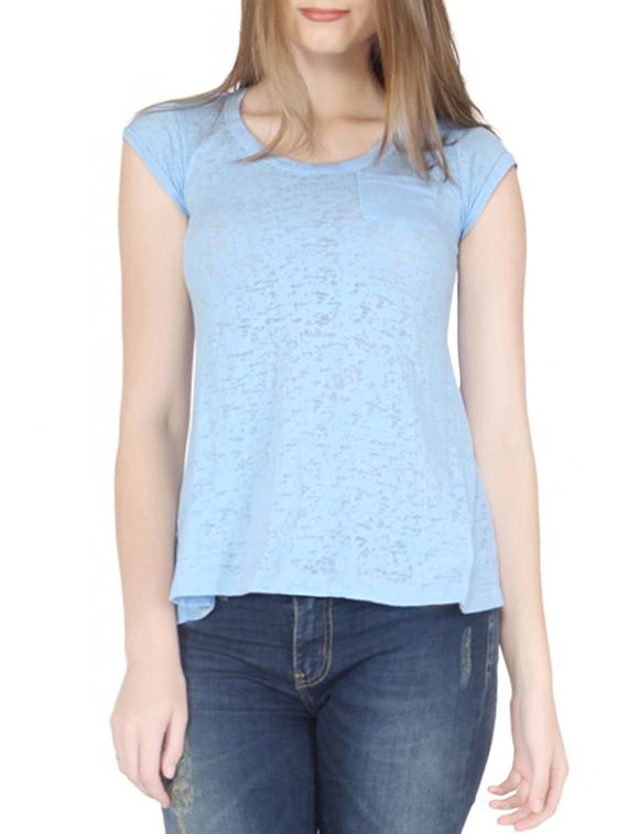 light blue cotton top