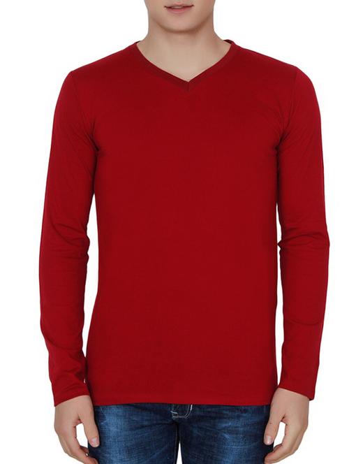 red cotton tshirt - 12586897 - Standard Image - 1