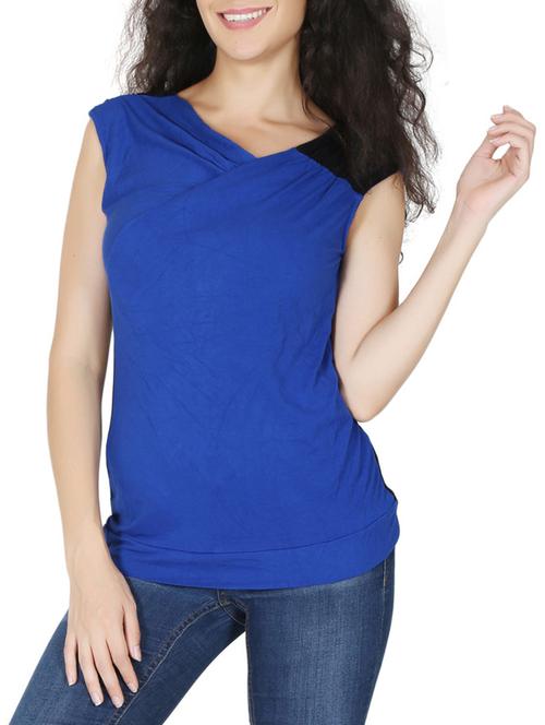 blue viscose top - 12586936 - Standard Image - 1