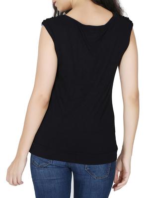 blue viscose top - 12586936 - Standard Image - 3