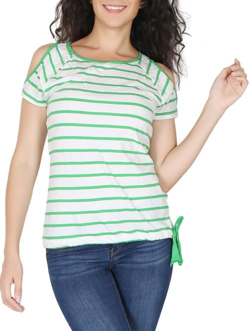green cotton top - 12586941 - Standard Image - 1