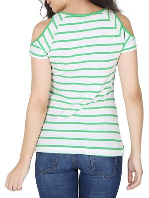 green cotton top - 12586941 - Standard Image - 3