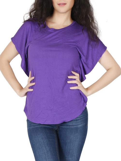 purple viscose top - 12586942 - Standard Image - 1