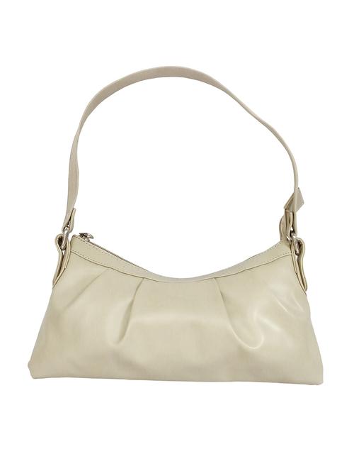 beige leatherette handbag - 12587410 - Standard Image - 1