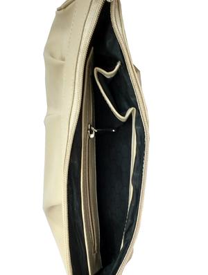 beige leatherette handbag - 12587410 - Standard Image - 3