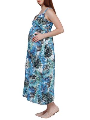 blue viscose maternity wear - 12588271 - Standard Image - 2