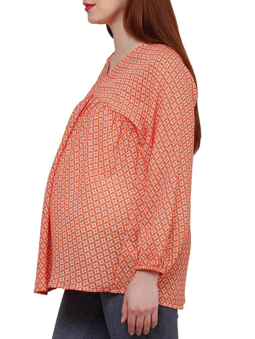 orange polyester maternity wear - 12588279 - Zoom Image - 2