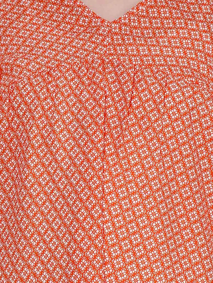 orange polyester maternity wear - 12588279 - Zoom Image - 4