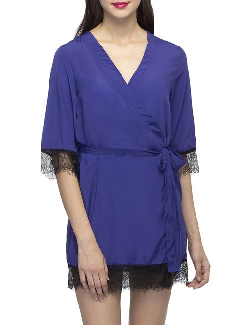 blue polyester robe - 12588288 - Standard Image - 1