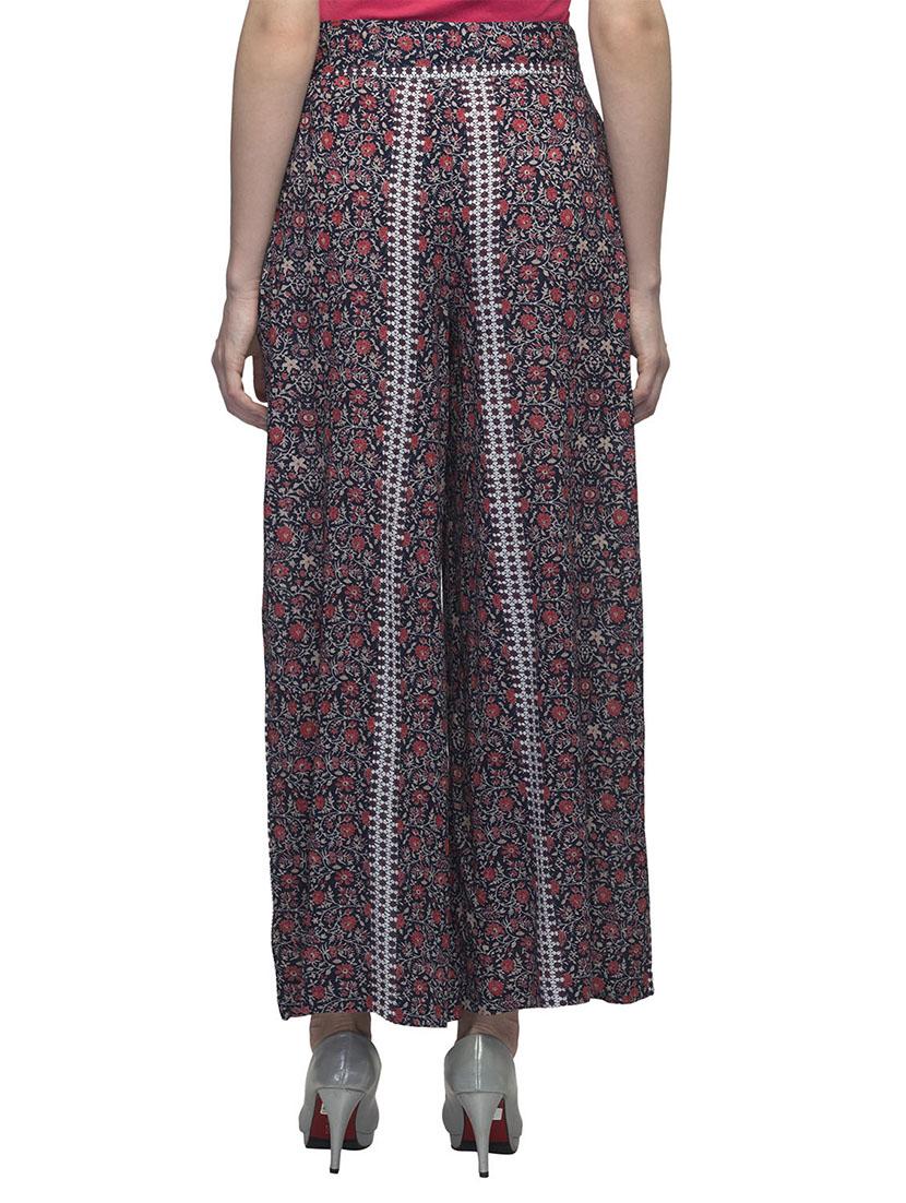 multi colored viscose palazzo - 12588297 - Zoom Image - 3