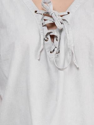 criss cross lace up detail top - 12588389 - Standard Image - 4