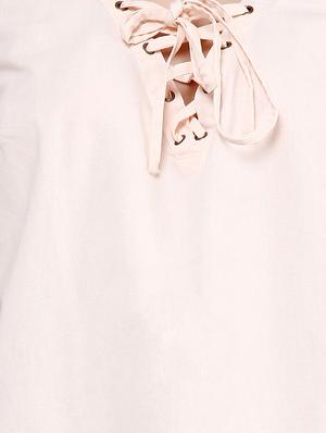criss cross lace up detail top - 12588390 - Standard Image - 4