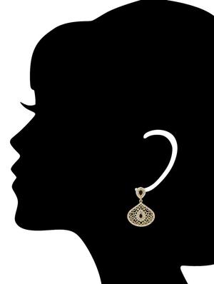 black copper drop earrings - 12588400 - Standard Image - 3