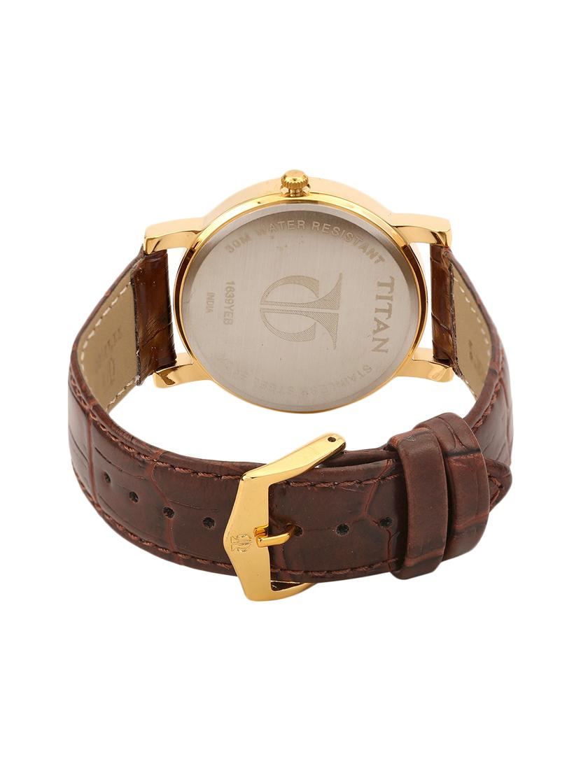 titan gold dial men's analog watch - 1639yl03 - 12588428 - Zoom Image - 2