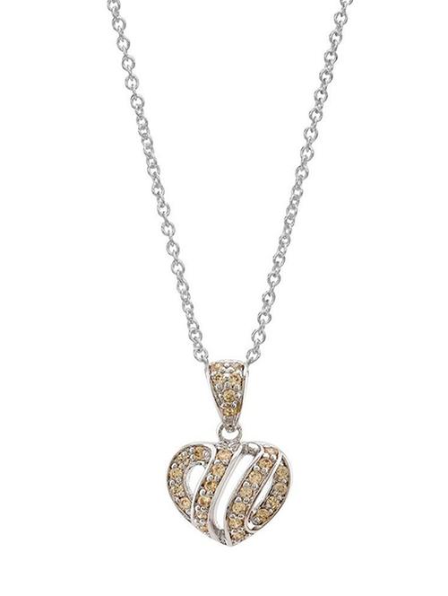 white satin less steel pendant - 12588494 - Standard Image - 1