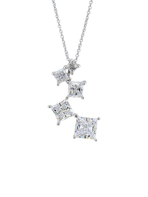 white satin less steel pendant - 12588504 - Standard Image - 1