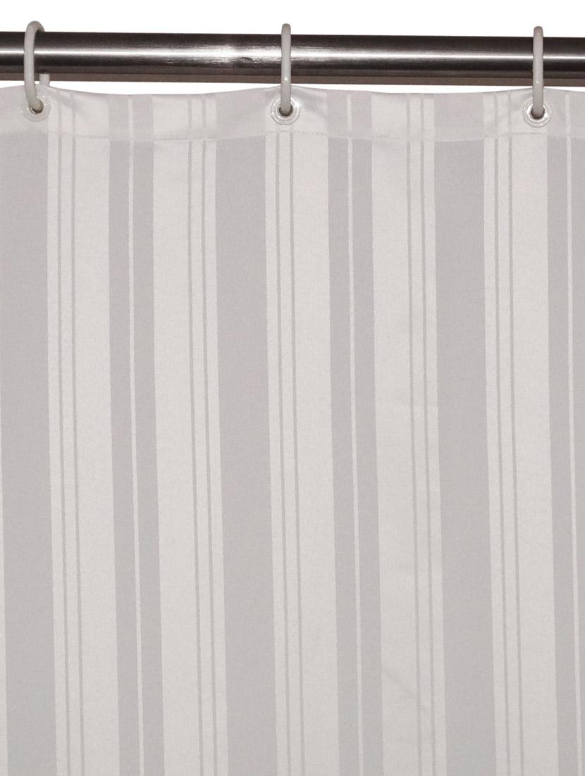 lushomes unidyed white polyester shower curtain with 12 plastic eyelets - 12589454 - Zoom Image - 2