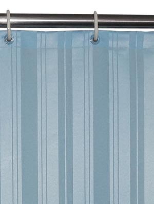 lushomes unidyed light blue polyester shower curtain with 12 plastic eyelets - 12589457 - Standard Image - 2