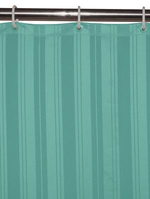 lushomes unidyed green polyester shower curtain with 12 plastic eyelets - 12589459 - Standard Image - 2