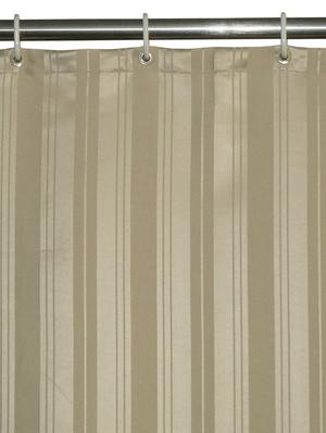 lushomes unidyed beige polyester shower curtain with 12 plastic eyelets - 12589463 - Standard Image - 2