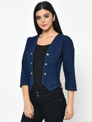 buttoned detail summer jacket - 12590506 - Standard Image - 2