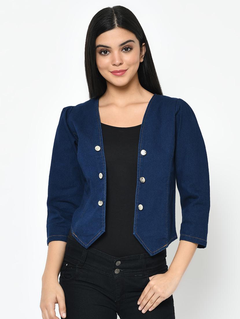 buttoned detail summer jacket